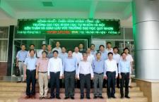 Hiệu trưởng Nguyễn Văn Nội và lãnh đạo trường thăm, làm việc với Trường Đại học Quy Nhơn